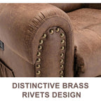 Fauteuil inclinable électrique Rivet respirant avec massage, chauffage et port USB