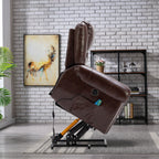 Fauteuil inclinable électrique Rivet respirant avec massage, chauffage et port USB