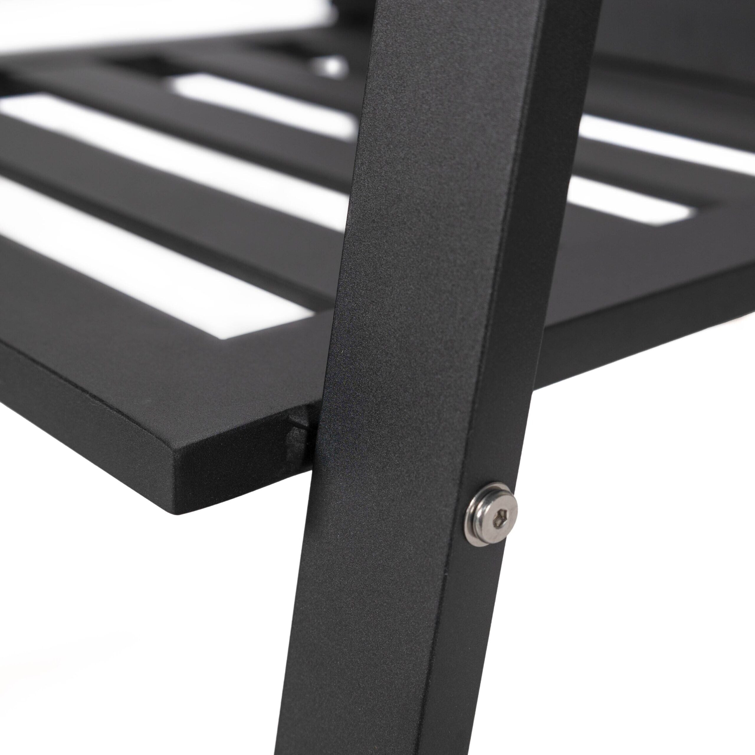 Ensemble de salle à manger d'extérieur 9 pièces en aluminium noir, série Chelsea par LeisureMod