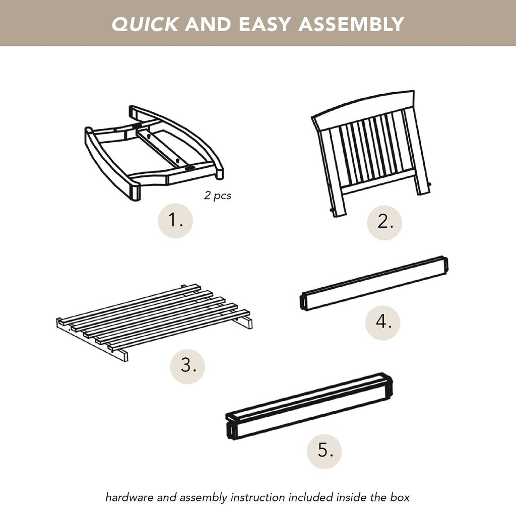 Ensemble de salon de jardin Cambridge Casual Leon 3 pièces en teck avec coussin