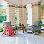 Ensemble de salon de jardin Cambridge Casual Leon 3 pièces en teck avec coussin