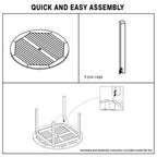Ensemble de salle à manger d'extérieur Cambridge Casual Leon 5 pièces en teck
