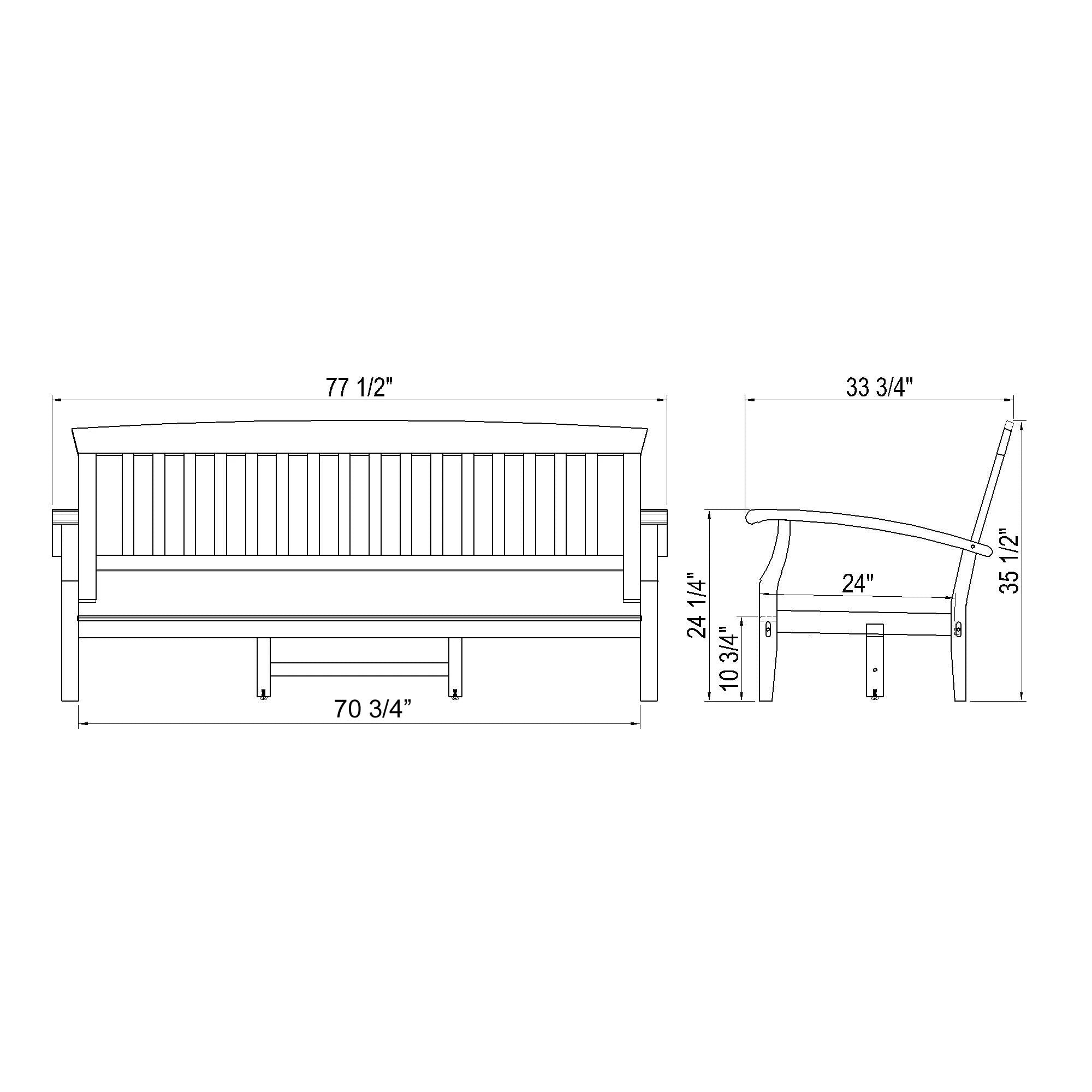 Ensemble de conversation de patio en bois de teck Cambridge Casual Leon 5 pièces