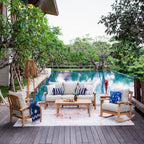 Ensemble de conversation de patio en bois de teck Cambridge Casual Leon 5 pièces