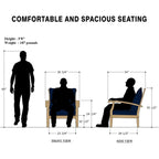 Ensemble de conversation de patio en bois de teck Cambridge Casual Leon 5 pièces