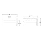 Ensemble de conversation de patio en teck Cambridge Casual Leon 7 pièces