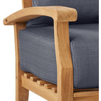 Ensemble de conversation de patio en teck Cambridge Casual Leon 7 pièces