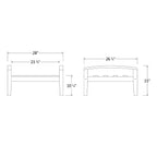 Ensemble de conversation de patio en teck Cambridge Casual Leon 7 pièces