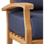 Ensemble de conversation de patio en teck Cambridge Casual Leon 7 pièces