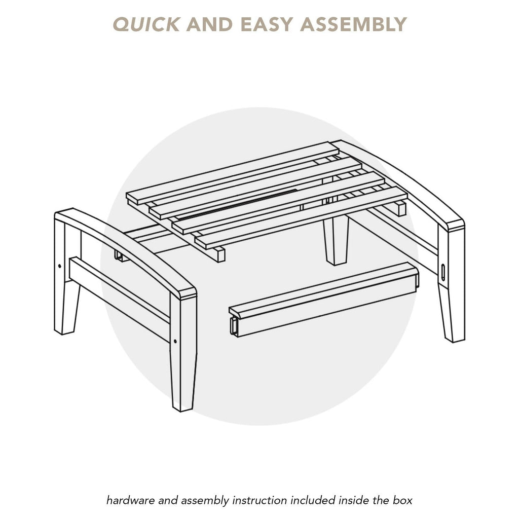 Ensemble de conversation de patio en teck Cambridge Casual Leon 7 pièces