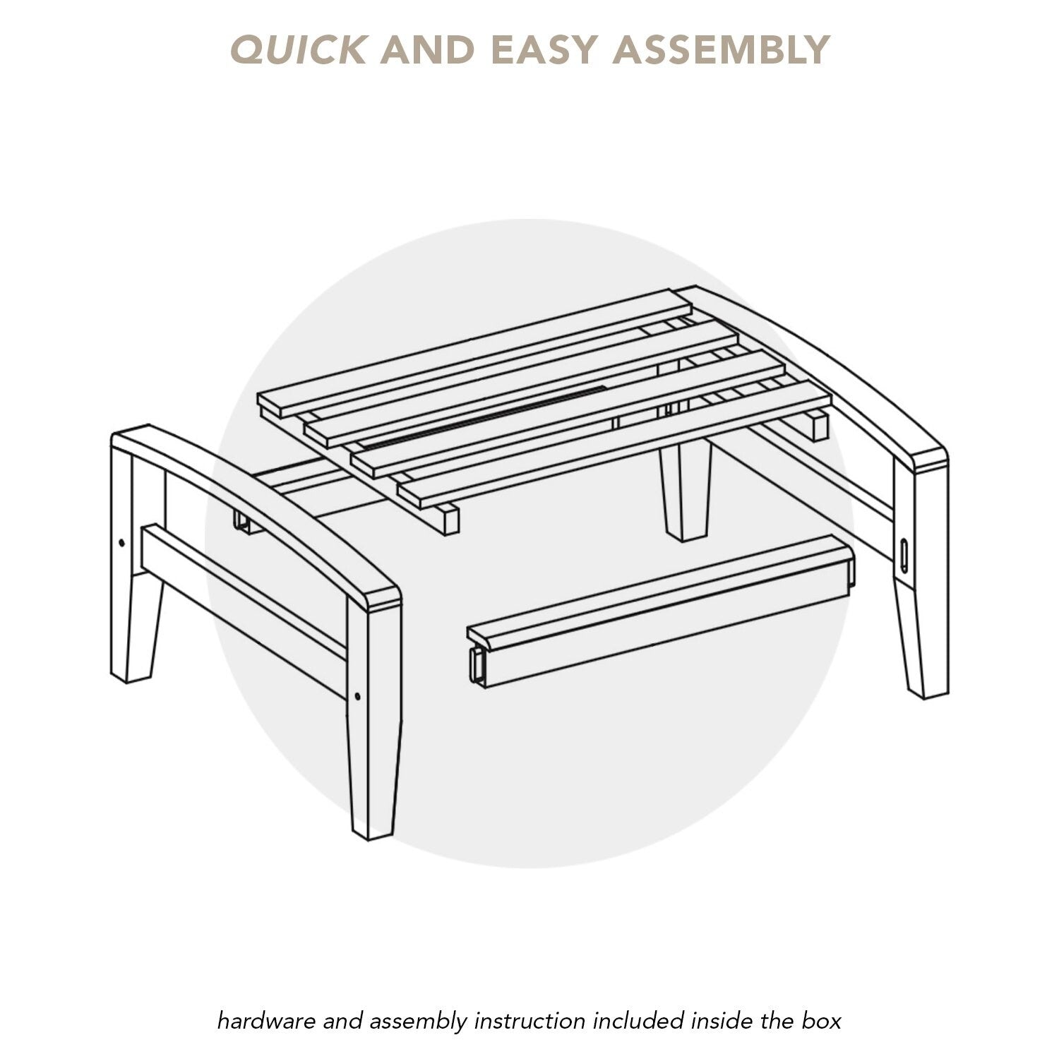Ensemble de conversation de patio en teck Cambridge Casual Leon 7 pièces