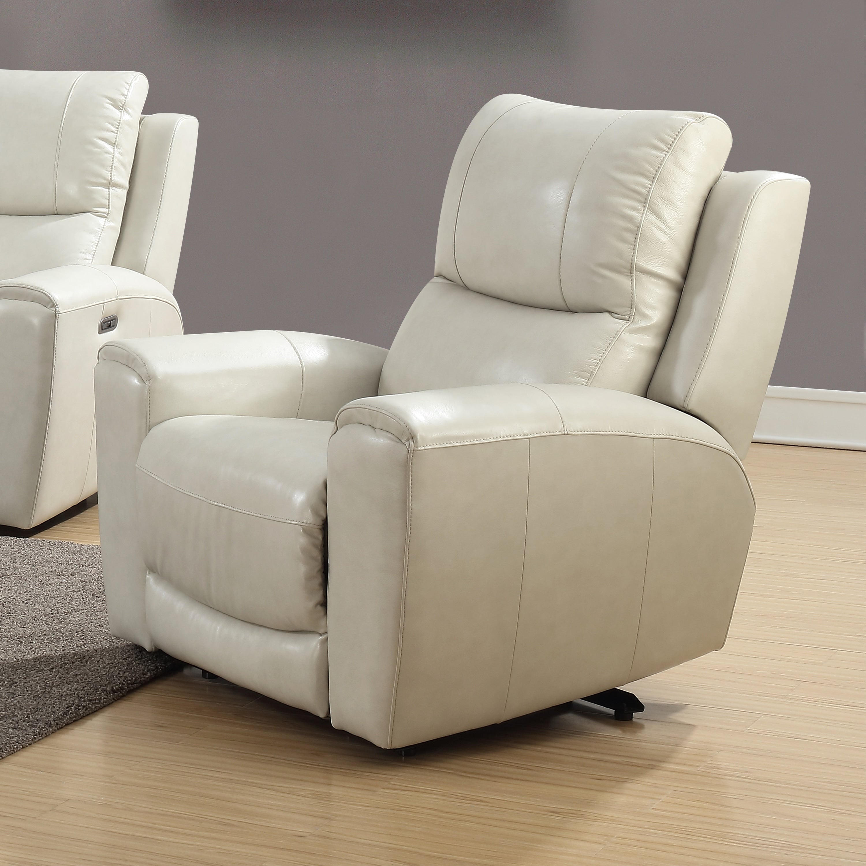 Fauteuil inclinable électrique Copper Grove Fyti en cuir pleine fleur