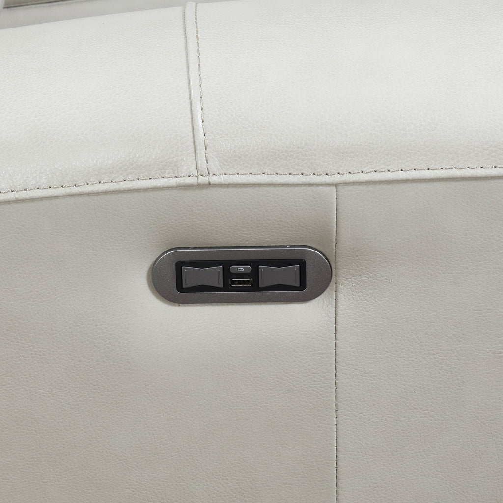 Fauteuil inclinable électrique Copper Grove Fyti en cuir pleine fleur