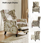 Fauteuil inclinable manuel Damaris de style Mid-Century Modern avec dossier à oreilles par HULALA HOME