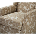 Fauteuil inclinable manuel Damaris de style Mid-Century Modern avec dossier à oreilles par HULALA HOME