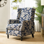 Fauteuil inclinable manuel Damaris de style Mid-Century Modern avec dossier à oreilles par HULALA HOME