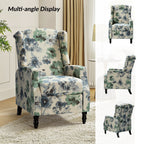 Fauteuil inclinable manuel Damaris de style Mid-Century Modern avec dossier à oreilles par HULALA HOME