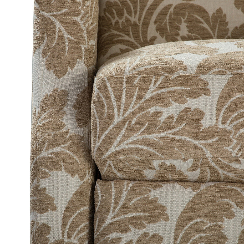 Fauteuil inclinable manuel Damaris de style Mid-Century Modern avec dossier à oreilles par HULALA HOME