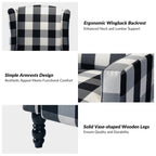 Fauteuil inclinable manuel Damaris de style Mid-Century Modern avec dossier à oreilles par HULALA HOME