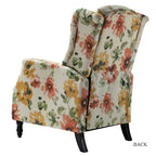 Fauteuil inclinable manuel Damaris de style Mid-Century Modern avec dossier à oreilles par HULALA HOME