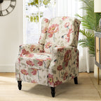 Fauteuil inclinable manuel Damaris de style Mid-Century Modern avec dossier à oreilles par HULALA HOME