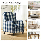 Fauteuil inclinable manuel Damaris de style Mid-Century Modern avec dossier à oreilles par HULALA HOME