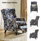 Fauteuil inclinable manuel Damaris de style Mid-Century Modern avec dossier à oreilles par HULALA HOME