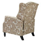 Fauteuil inclinable manuel Damaris de style Mid-Century Modern avec dossier à oreilles par HULALA HOME