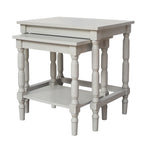 Ensemble de 2 tables gigognes Lincoln en gris