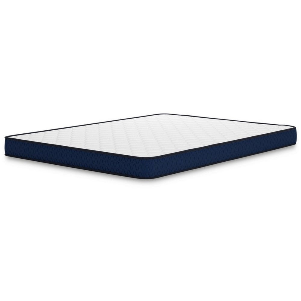 Matelas de soutien ferme de 6 pouces avec tissu tricoté extensible, mousse ultra moelleuse et matelassage en losanges pour plus de confort