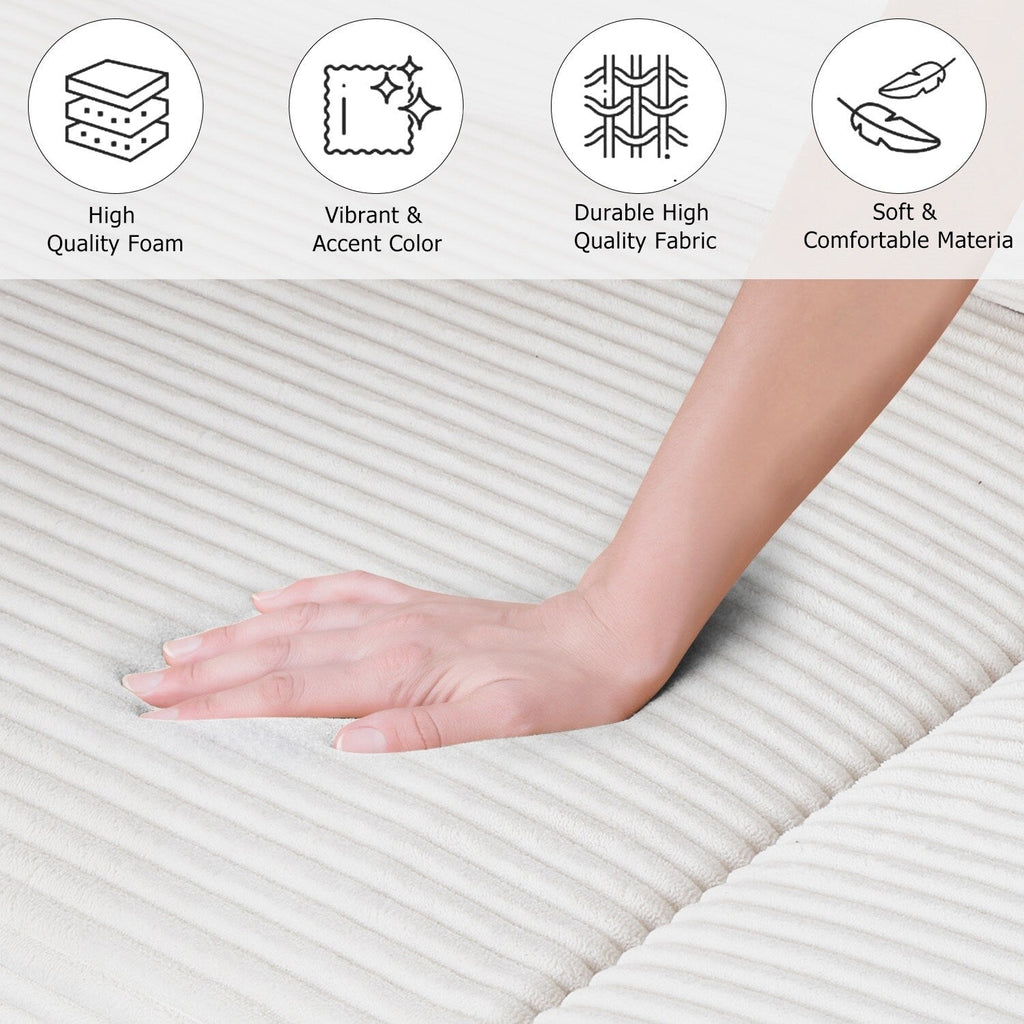 82,7 canapés pour le salon, canapés causeuse confortables, canapé causeuse en velours côtelé, montage facile pour les petits espaces