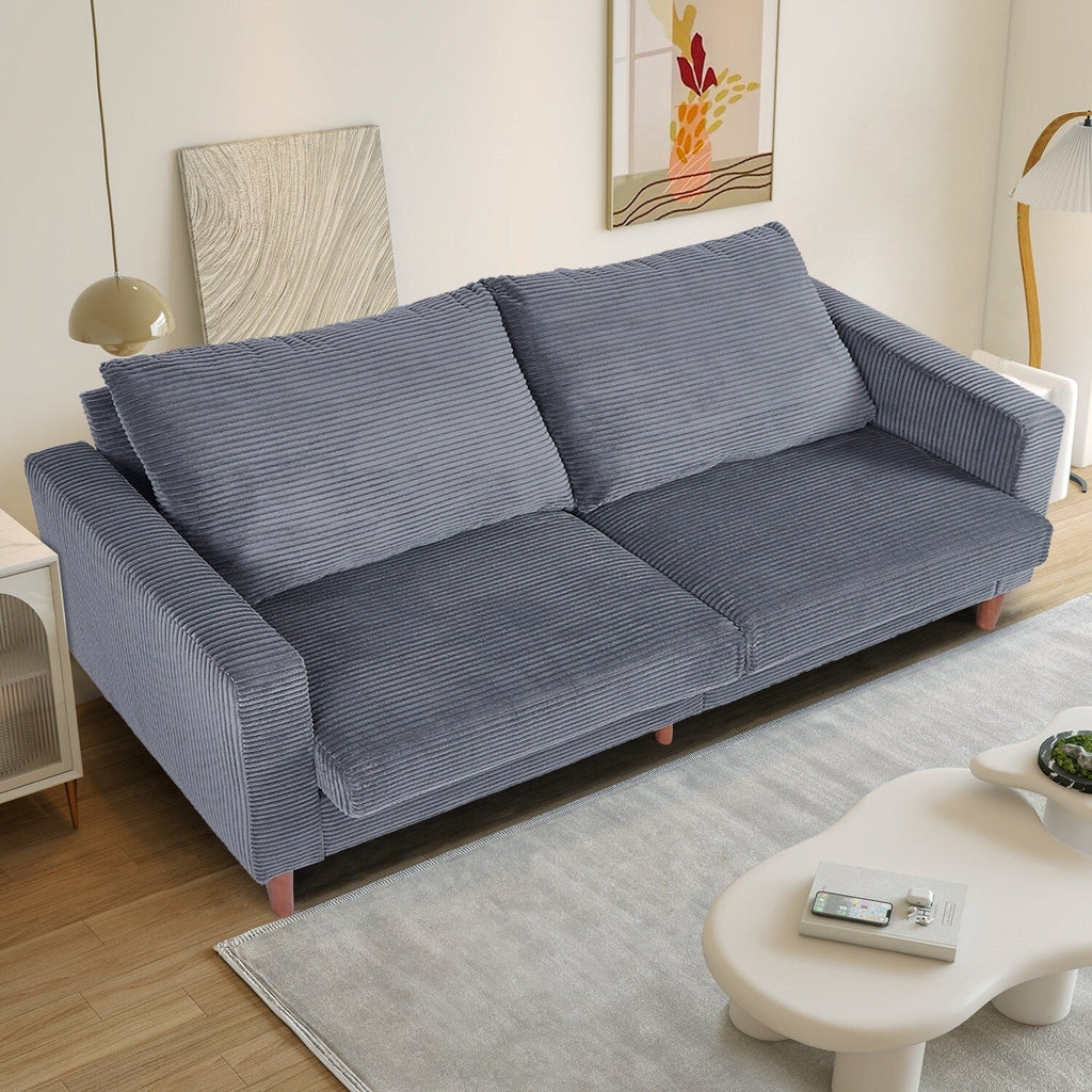 82,7 canapés pour le salon, canapés causeuse confortables, canapé causeuse en velours côtelé, montage facile pour les petits espaces