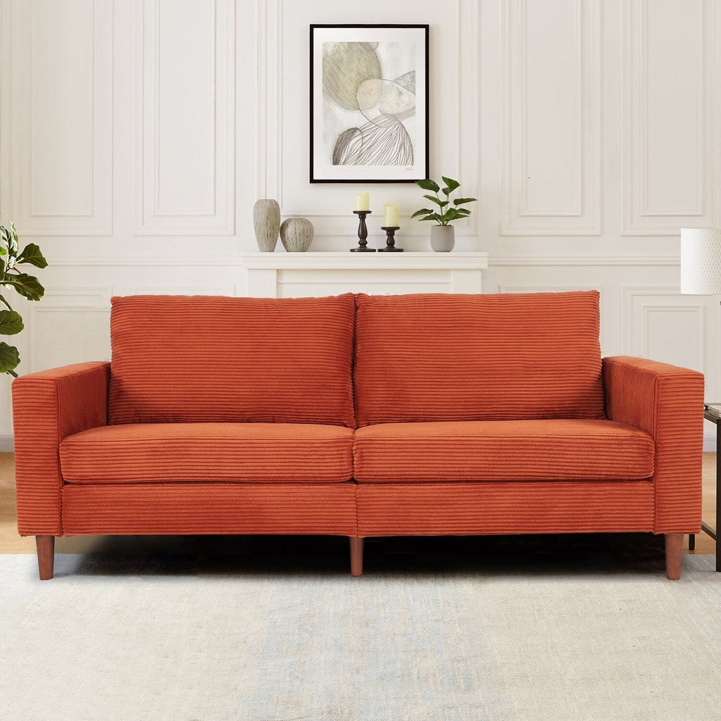 82,7 canapés pour le salon, canapés causeuse confortables, canapé causeuse en velours côtelé, montage facile pour les petits espaces