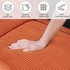 82,7 canapés pour le salon, canapés causeuse confortables, canapé causeuse en velours côtelé, montage facile pour les petits espaces