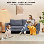 82,7 canapés pour le salon, canapés causeuse confortables, canapé causeuse en velours côtelé, montage facile pour les petits espaces