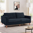 82,7 canapés pour le salon, canapés causeuse confortables, canapé causeuse en velours côtelé, montage facile pour les petits espaces