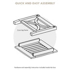 Ensemble de conversation d'extérieur 5 pièces en bois de teck Cambridge Casual Lowell