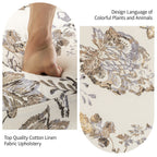 Fauteuil inclinable pivotant à motif floral de 29 po de largeur, à poussoir manuel