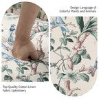 Fauteuil inclinable pivotant à motif floral de 29 po de largeur, à poussoir manuel