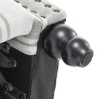 Ensemble de 2 fauteuils inclinables manuels avec garniture cloutée