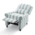 Ensemble de 2 fauteuils inclinables manuels avec garniture cloutée