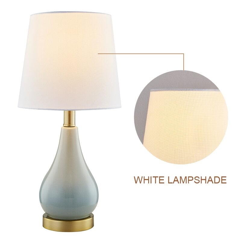 Ensemble de lampes de table 17,5 avec USB (lot de 2)