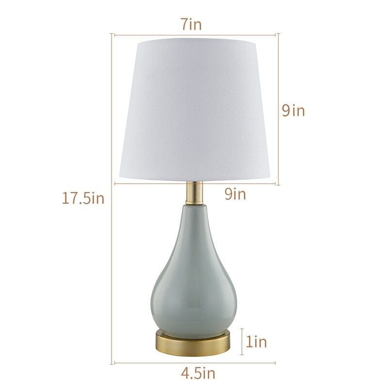 Ensemble de lampes de table 17,5 avec USB (lot de 2)