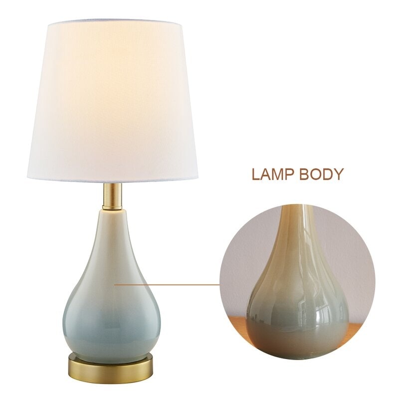 Ensemble de lampes de table 17,5 avec USB (lot de 2)