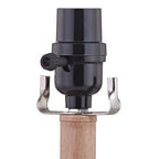 Lot de 2 lampes de chevet en rotin naturel (12 x 12 x 21 cm)