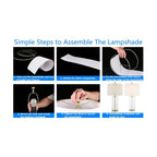 Lot de 2 lampes de table en verre transparent (23,75 $) - 13 x 13 x 23,75 $