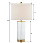 Lot de 2 lampes de table en verre transparent (23,75 $) - 13 x 13 x 23,75 $