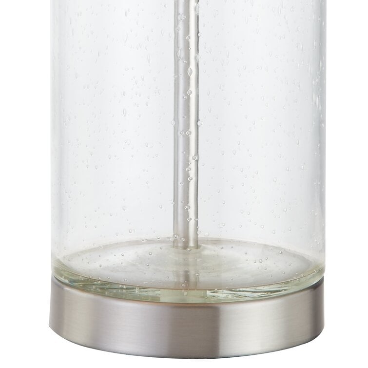 Lot de 2 lampes de table en verre transparent (23,75 $) - 13 x 13 x 23,75 $