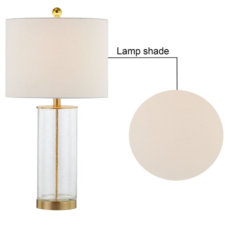 Lot de 2 lampes de table en verre transparent (23,75 $) - 13 x 13 x 23,75 $