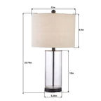 Lot de 2 lampes de table en verre transparent (23,75 $) - 13 x 13 x 23,75 $